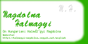 magdolna halmagyi business card